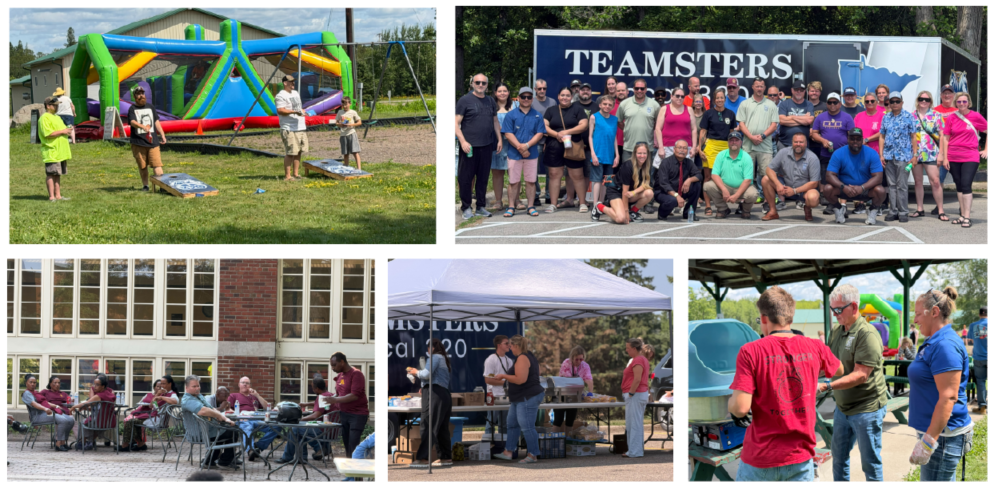 group of photos from summer picnics